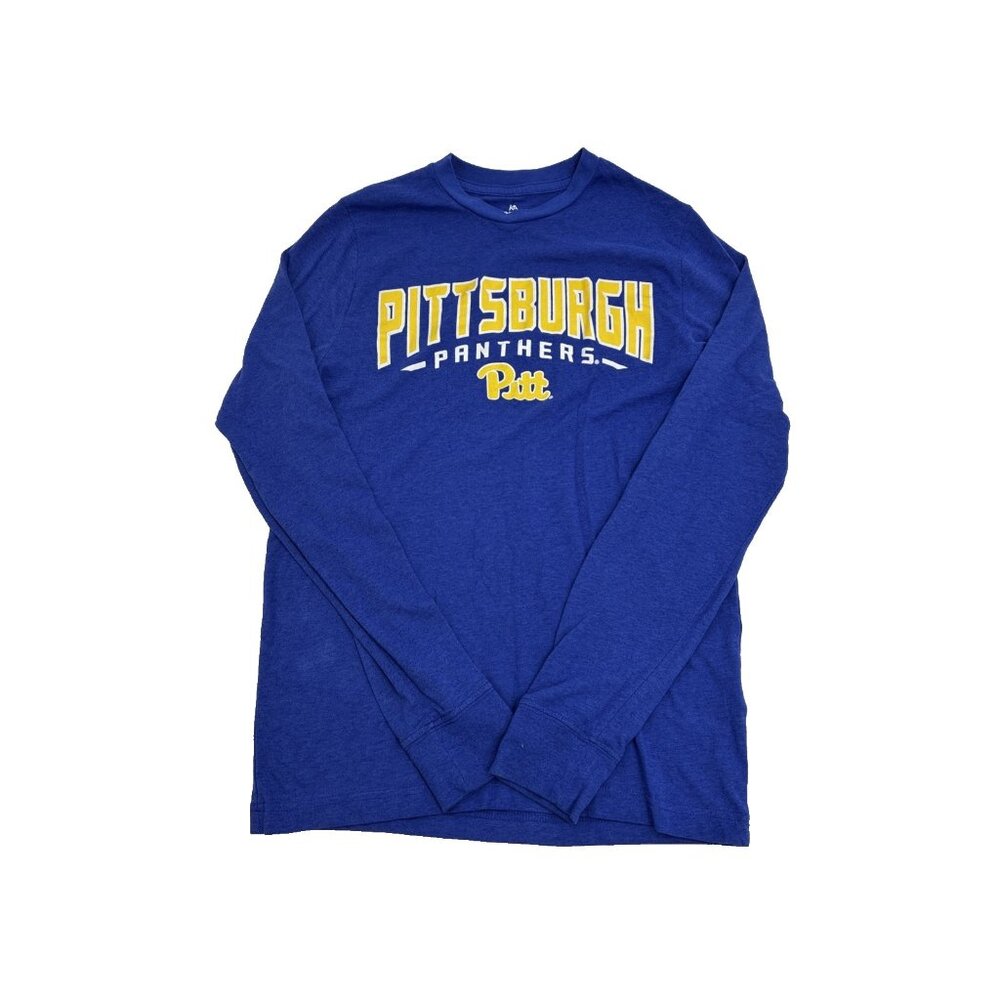 Knights Apparel Pittsburgh Panthers Long Sleeve T Shirt Unisex Size S Blue PITT